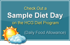 Sample HCG Diet Day